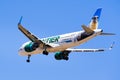 Flying Frontier Airlines aircraft