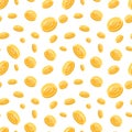 The flying gold coins Royalty Free Stock Photo