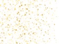 Flying gold star sparkle vector with white background Royalty Free Stock Photo