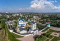 A bird`s-eye view over the Vysotsky Monastery in Serpukhov, Russia