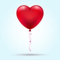 Flying heart balloon