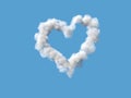 flying heart from the clouds Royalty Free Stock Photo