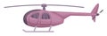 Flying helicopter cartoon icon. Rotor aircraft vehicle