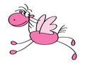 Flying horse Royalty Free Stock Photo