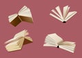 Flying books vector illustration