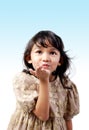 Flying kiss Royalty Free Stock Photo