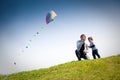 Flying a kite