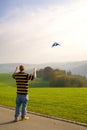 Flying a kite