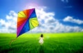 Flying kite