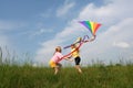 Flying kite Royalty Free Stock Photo