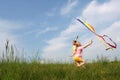 Flying kite Royalty Free Stock Photo