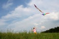 Flying kite Royalty Free Stock Photo