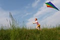 Flying kite Royalty Free Stock Photo