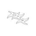 Flying knife, isometric 3d icon