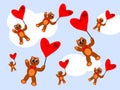 Flying Love Teddies in the Sky