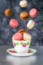 Flying macarons