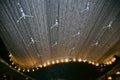 Flying men at the waterfall in the Dubai Mall