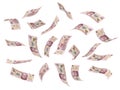 Flying Mexican Pesos Royalty Free Stock Photo