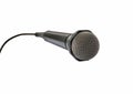 Flying microphone Royalty Free Stock Photo