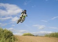 Flying moto Royalty Free Stock Photo