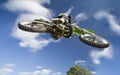 Flying moto Royalty Free Stock Photo