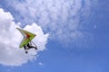 Flying Motorized hang glider Royalty Free Stock Photo
