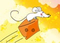 Flying mouse Royalty Free Stock Photo