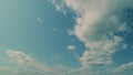 Flying Moving White Clouds In A Blue Sky. Blue Sky Background With Many Layers Tiny Clouds. Royalty Free Stock Photo