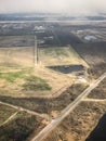 aerial view of New Orleans swamps Royalty Free Stock Photo