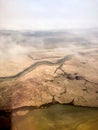 aerial view of New Orleans swamps Royalty Free Stock Photo