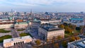 Beautiful Hofburg Palace in Vienna Austria at sunset autumn day aerial view Royalty Free Stock Photo