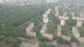 Flying over Berlin district pankow and tegel Germany. Aerial view