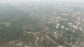 Flying over Berlin district pankow and tegel Germany. Aerial view