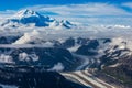 Flying over Glacier