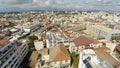 Flying over Larnaca, Cyprus. Meteorologists gathering latest geospatial data