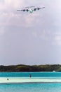 Propeller plane over Los Roques