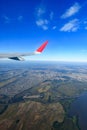 Flying over the metropolitan region of Porto Alegre