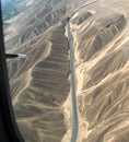 Flying over Panamerican highway Royalty Free Stock Photo