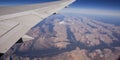 Flying over the Rockie Mountains