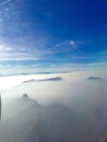 Flying over the Sahyadri mountains, Maharashtra, India