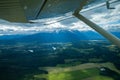 Flying over Smithers in floatplane