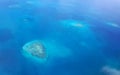 Flying over Tarawa Lagoon, Kiribati