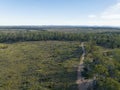 Flying Over The Willows Sapphire Diggins In Central Queensland Australia Royalty Free Stock Photo