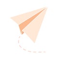 Flying paper plane icon. Vector Royalty Free Stock Photo