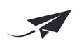 Flying paper plane vector icon Royalty Free Stock Photo