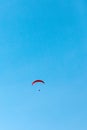 flying paraglider in the blue sky Royalty Free Stock Photo