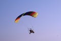 Flying paraglider in the sky Royalty Free Stock Photo