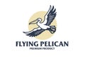 Flying Pelican Elegent logo style