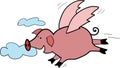 Flying pig Royalty Free Stock Photo