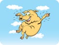 Flying Pig Royalty Free Stock Photo